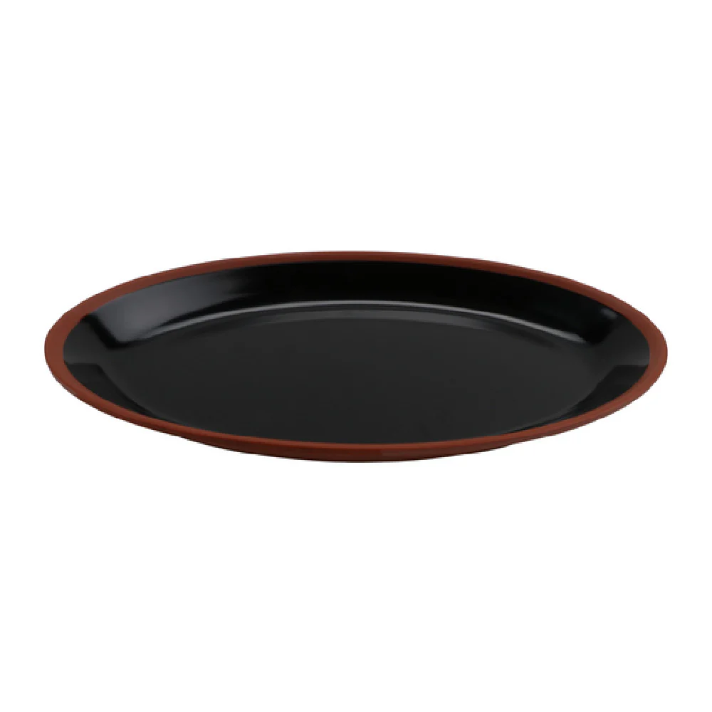 GET Enterprises BAL107 10 Inch Oval Balance Platter Two Tone Melamine 40 Packs