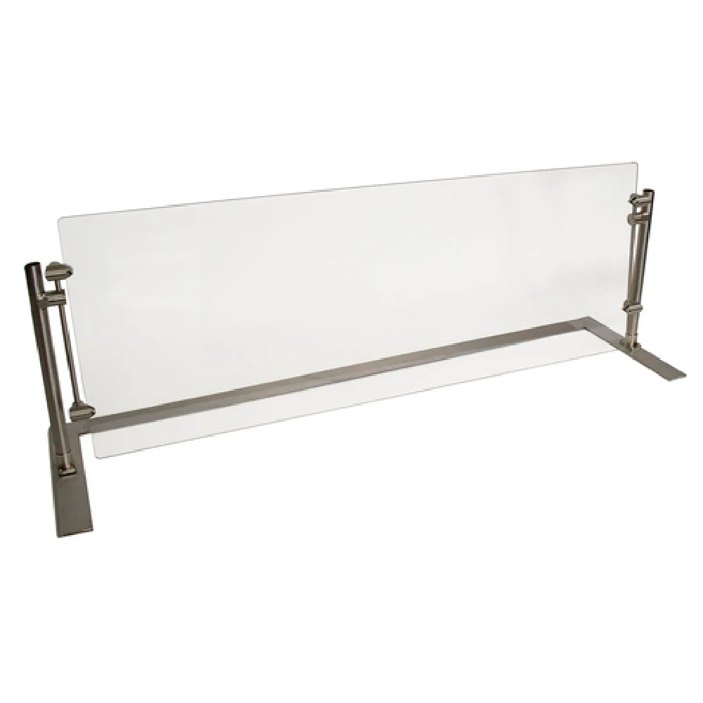 BK Resources SG-P-72 72 Inch Portable Adjustable Sneeze Guard Tempered Glass Stainless Steel BK Resources SG-P-72 72 Inch Portable Adjustable Sneeze Guard Tempered Glass Stainless Steel