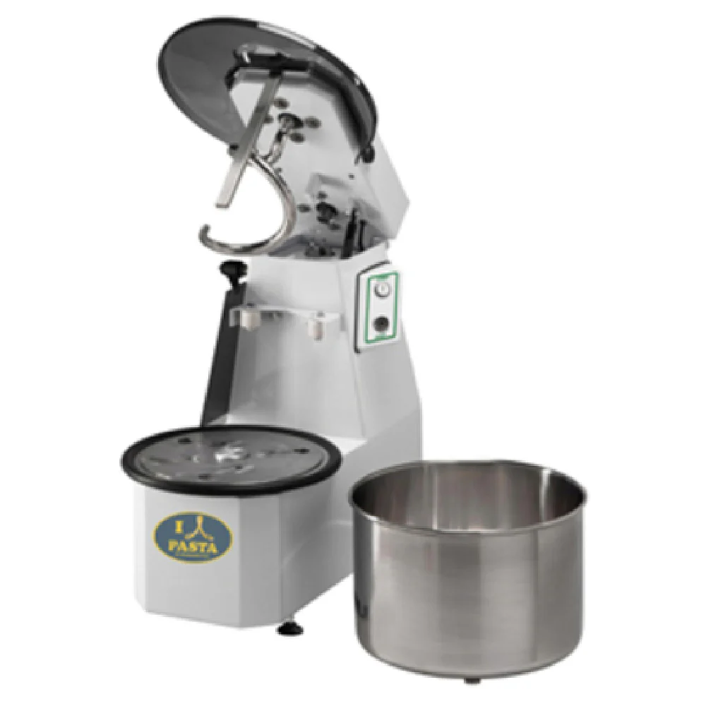 Arcobaleno Pasta Equipment ASMR40 Mixer Production 40lbs Flour Volume 25lbs Removable Bowl Electric Spiral Mixer Stainless Steel with Timer Arcobaleno Pasta Equipment ASMR40 Mixer Production 40lbs Flour Volume 25lbs Removable Bowl Electric Spiral Mixer Stainless Steel with Timer