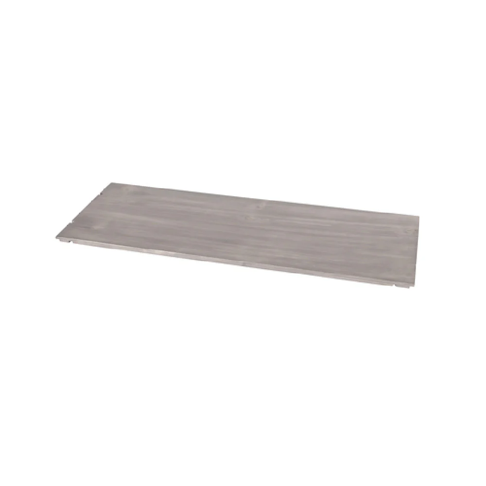 Cal Mil 1435-1232-110 32 Inch Aspen Shelf with Cutouts Gray-washed Pine Wood