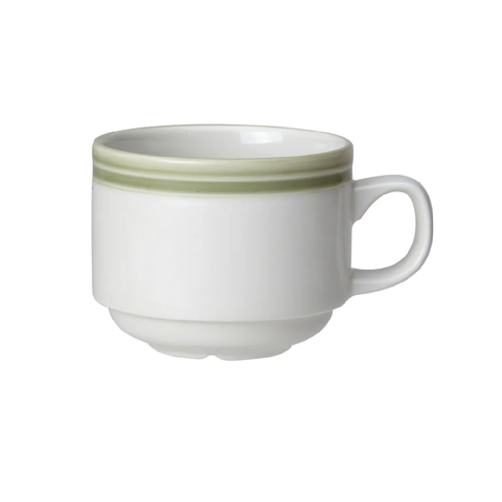 Steelite 1404X0133 7 Oz Cup Stacking Dishwasher Safe Ceramic White