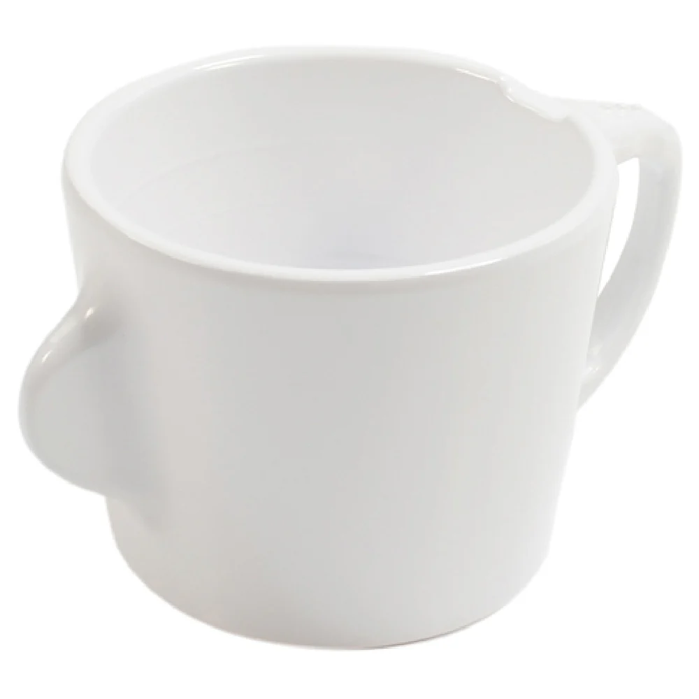 BauscherHepp T3810W 6-3/4 Oz Cup with Sensory Handles Melamine White