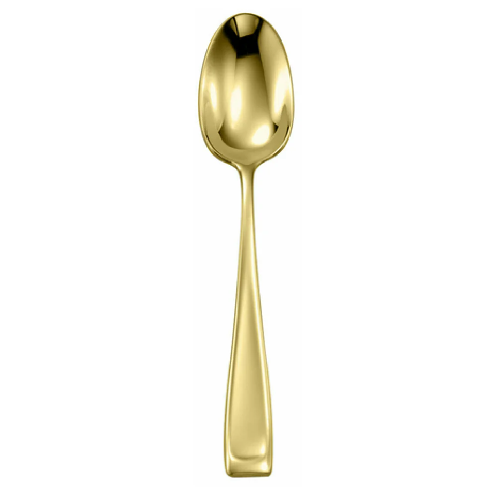 1880 Hospitality T133SDEF 7 Inch Soup Dessert Spoon Square Tipped Handle PVD Gold Finish 18/10 Stainless Steel
