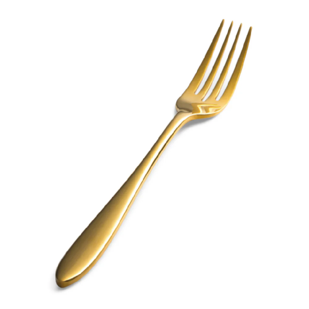 Bon Chef S4407G 6.93 Inch Salad and Dessert Fork Gold Mirror Finish 18/10 Stainless Steel Bon Chef S4407G 6.93 Inch Salad and Dessert Fork Gold Mirror Finish 18/10 Stainless Steel