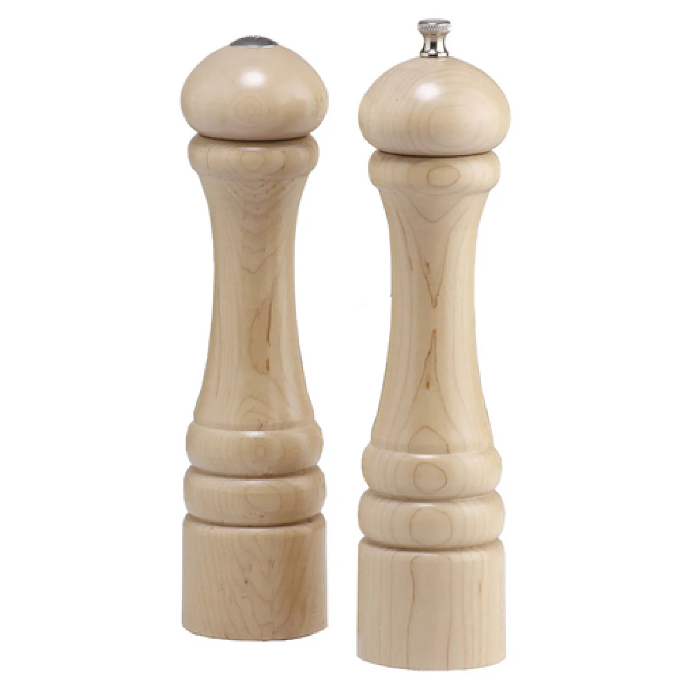 Chef Specialties 10200 10 Inch Shaker and Mill Set Wood with Stainless Steel Mechanism Chef Specialties 10200 10 Inch Shaker and Mill Set Wood with Stainless Steel Mechanism