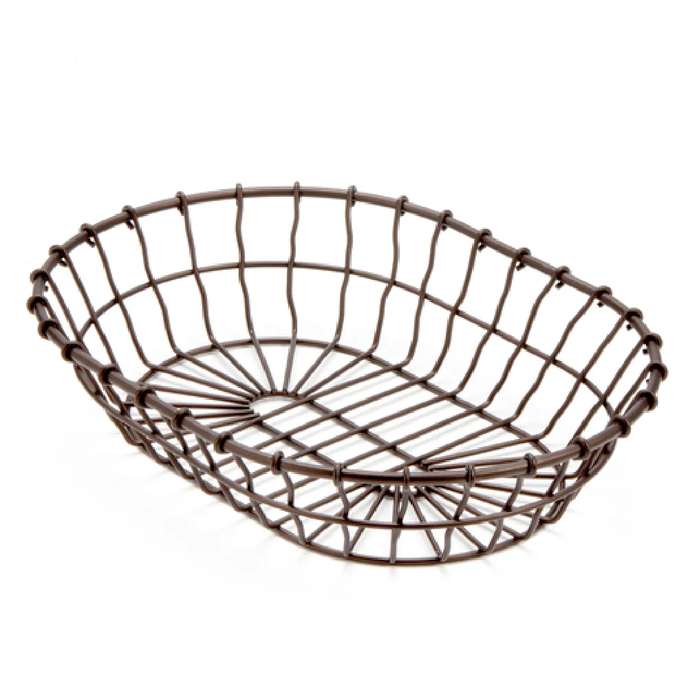 American Metalcraft WBB11 11 Inch Wire Basket Oval Bronze Hand Wash Only