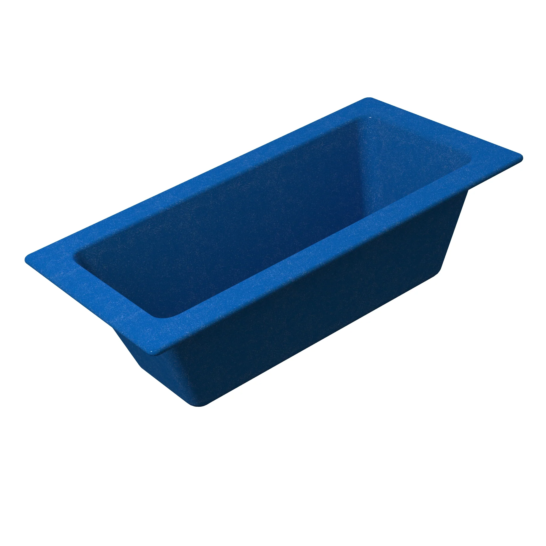 Tablecraft CW4056BS 12-7/8 Inch Cold Holding Food Pan 2-1/2 Quarts Aluminum Blue Speckle