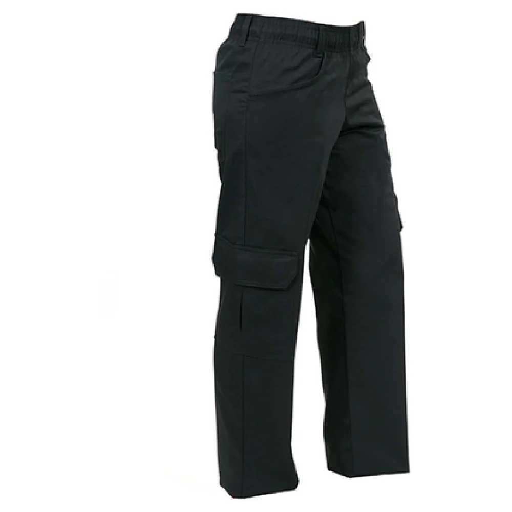 Mercer Culinary M61100BKXS XSmall Women's Cargo Pants Elastic Waist and Belt Loops Black Poly Cotton Twill Mercer Culinary M61100BKXS XSmall Women's Cargo Pants Elastic Waist and Belt Loops Black Poly Cotton Twill