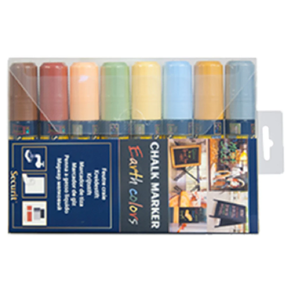 American Metalcraft SMA720V8ET Pen Marker 8 Pack Earth Tone Colors with Big Tip American Metalcraft SMA720V8ET Pen Marker 8 Pack Earth Tone Colors with Big Tip