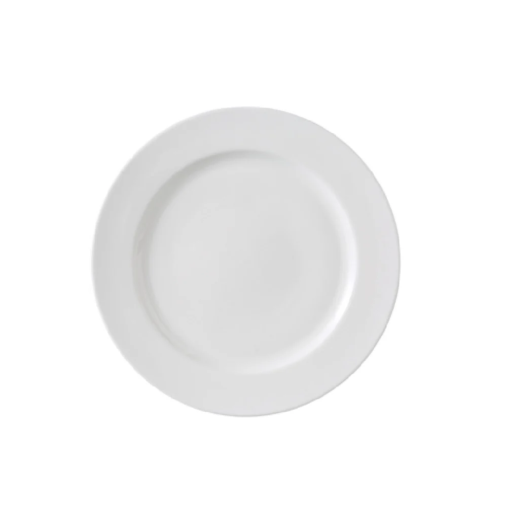 Yanco VS-109 9 Inch Diameter Versailles Plate Round White China