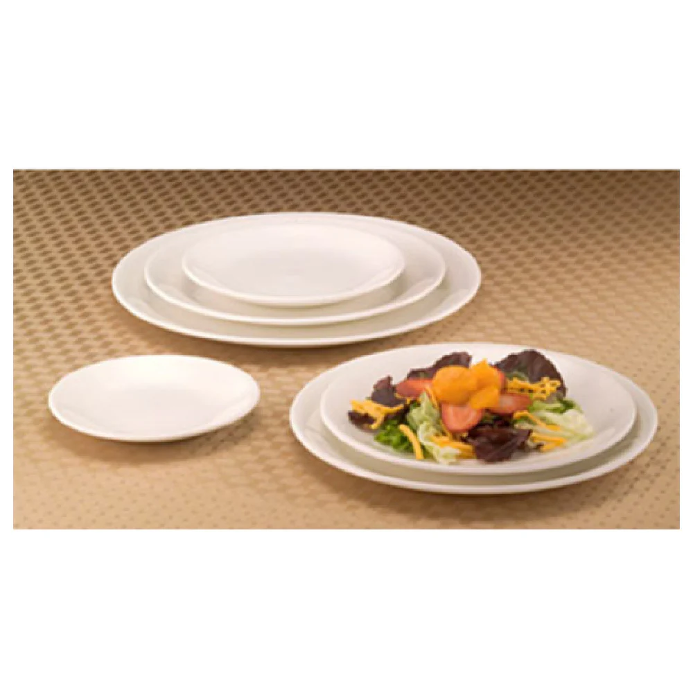 Libbey 905356965 9-7/8 Inch Coupe Plate Porcelain White Royal Rideau Libbey 905356965 9-7/8 Inch Coupe Plate Porcelain White Royal Rideau