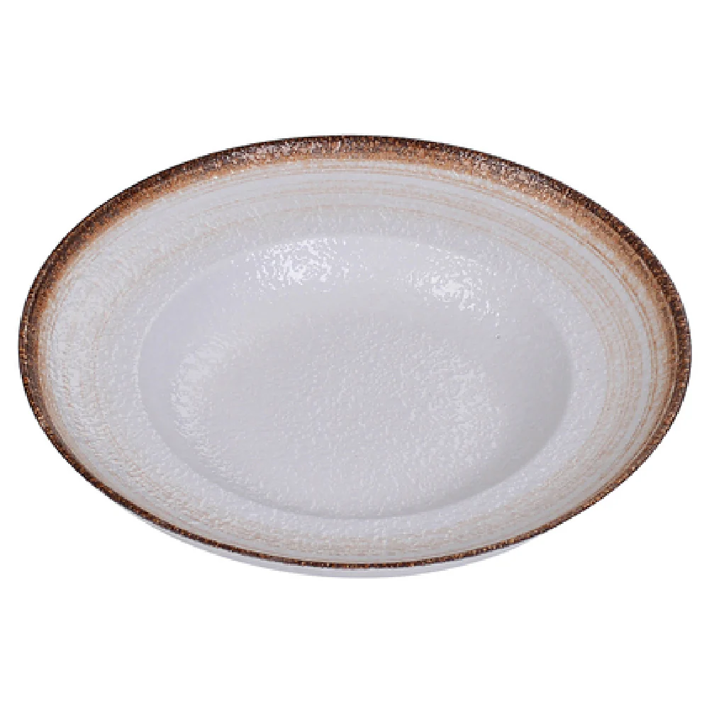 Yanco RO-2710 18 Oz Mediterranean Pasta Bowl 10-1/2 Inch Round Porcelain Yanco RO-2710 18 Oz Mediterranean Pasta Bowl 10-1/2 Inch Round Porcelain