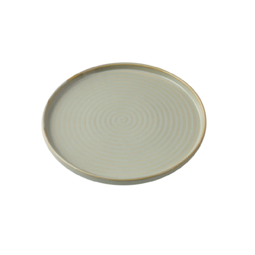 Yanco GO-112 12 Inch Diameter Dinner Plate Earthy Tone Porcelain Yanco GO-112 12 Inch Diameter Dinner Plate Earthy Tone Porcelain