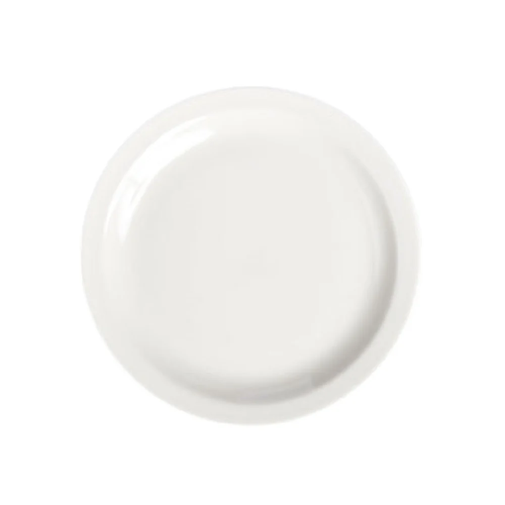 Steelite HL21700 10-1/2 Inch Round Narrow Rim Plate China Undecorated