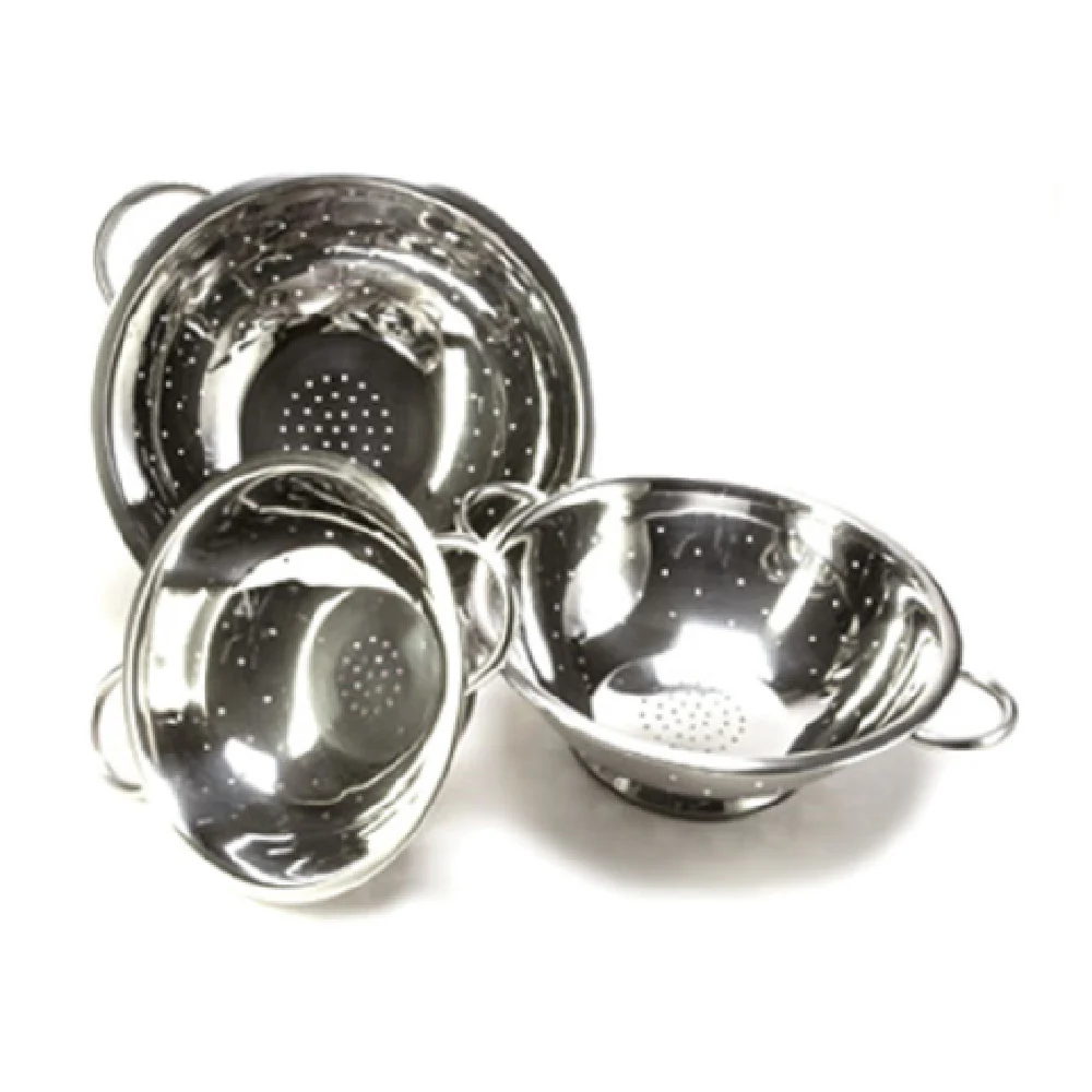 Stanton Trading 6108 8 Quarts Colander 13-3/4 Inch Diameter Stainless Steel with Footed Bottom and 2 Side Handles Stanton Trading 6108 8 Quarts Colander 13-3/4 Inch Diameter Stainless Steel with Footed Bottom and 2 Side Handles