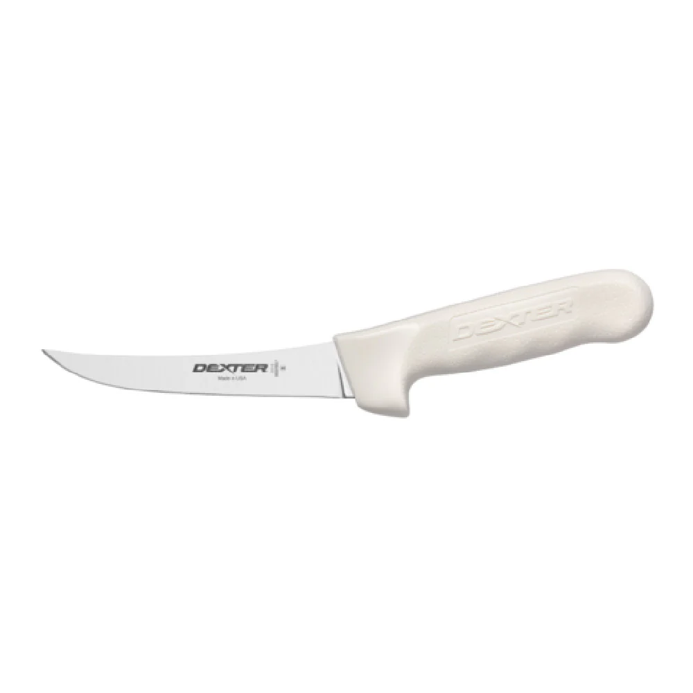 Dexter Russell S131-5 5 Inch Curved Narrow Boning Knife High Carbon Stainless Steel White Handle Dexter Russell S131-5 5 Inch Curved Narrow Boning Knife High Carbon Stainless Steel White Handle