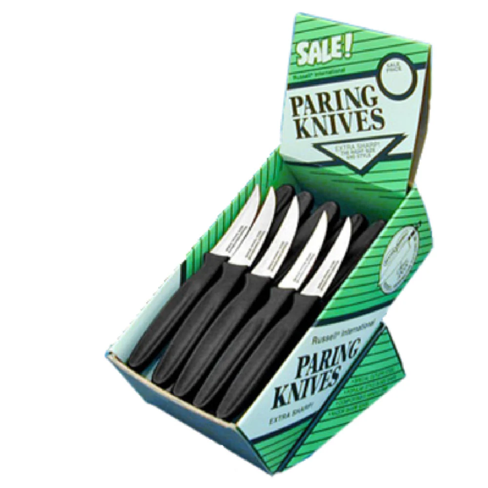 Dexter Russell S102B-36 2-1/2 Inch High Carbon Stainless Steel Tourne Knife Black Polypropylene Handle Dexter Russell S102B-36 2-1/2 Inch High Carbon Stainless Steel Tourne Knife Black Polypropylene Handle