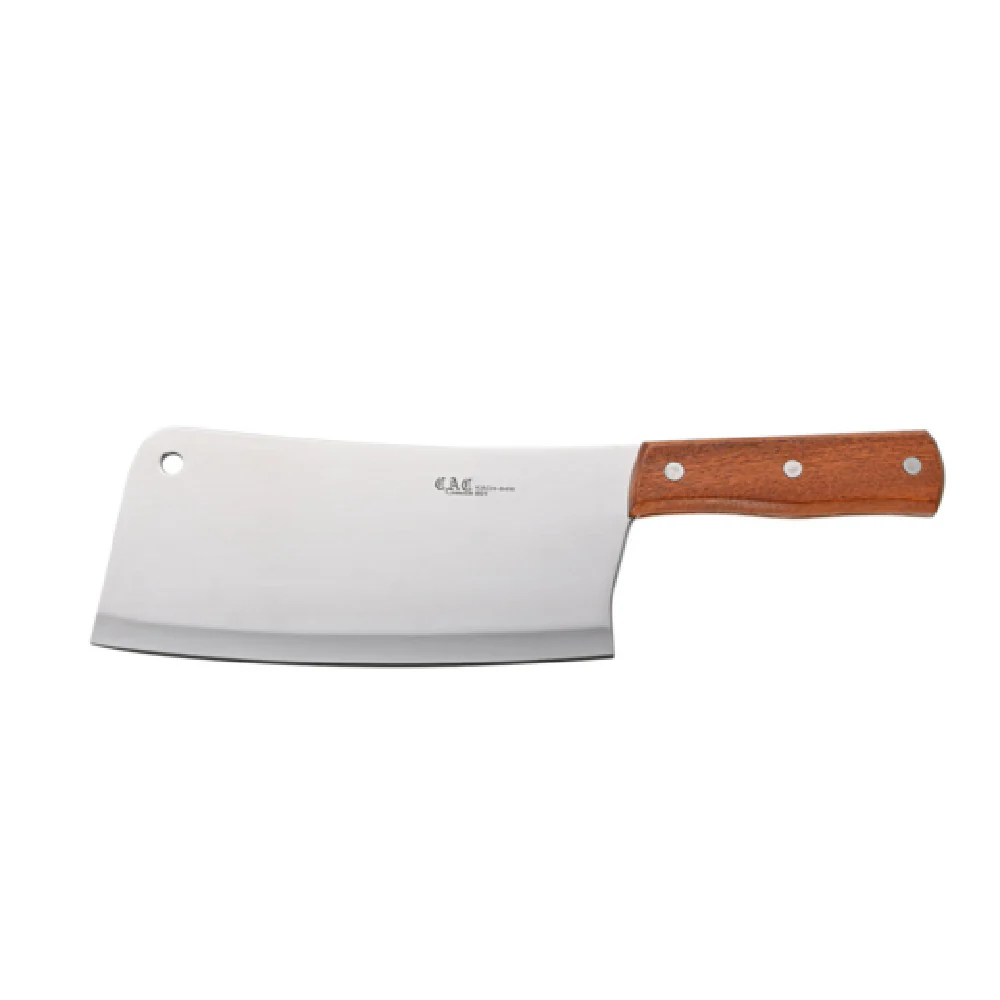 CAC China KACH-84W 8 Inch Heavy Duty Asian Cleaver Knife High-Carbon Steel Black Handle