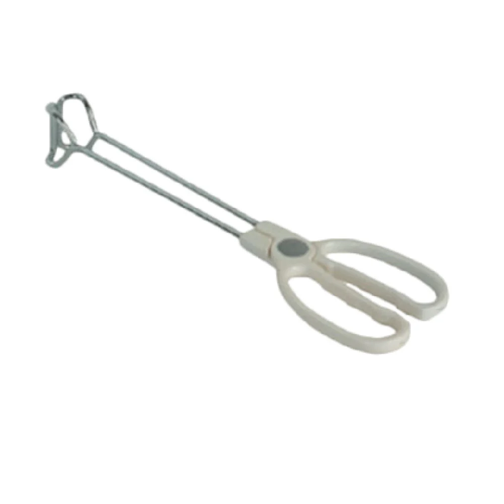Thunder Group SLSR010 10 Inch Scissor Tongs With Safety Handle Stainless Steel