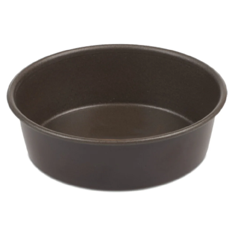 JB Prince M484 10 Mold 4 Inch Non-Stick Steel Flan Coated Black