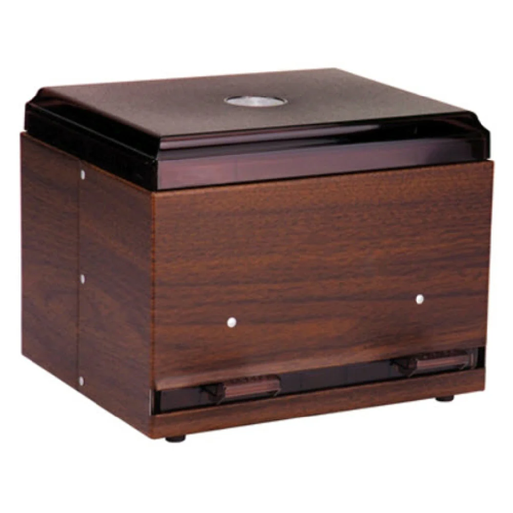 Vollrath 3802-12 7-1/2 Inch Straw Dispenser Double-sided 500 Capacity Woodgrain Metal Vollrath 3802-12 7-1/2 Inch Straw Dispenser Double-sided 500 Capacity Woodgrain Metal