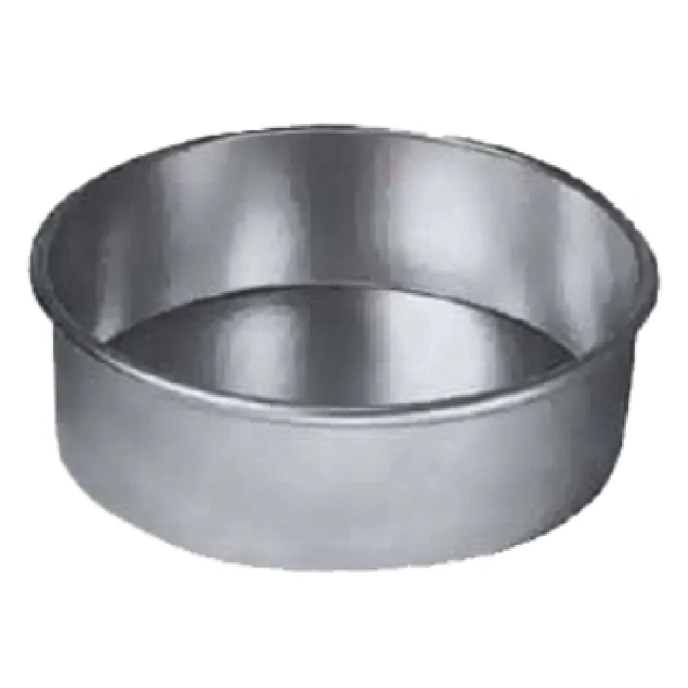 American Metalcraft 3808 8 Inch Diameter Cake Pan 14 Gauge Aluminum Hand Wash Only