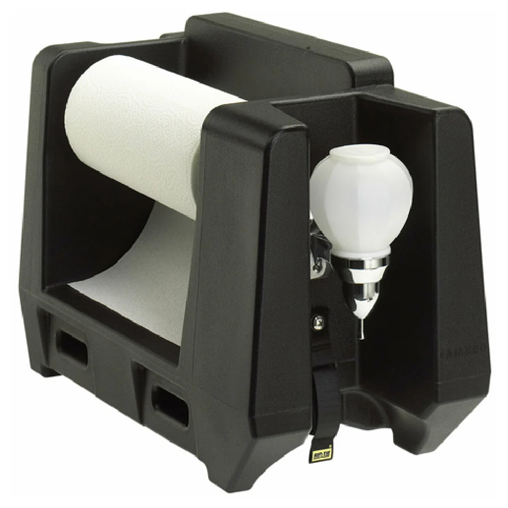 Cambro HWAPR110 Portable Handwashing Station With Paper Towel And Soap Dispenser