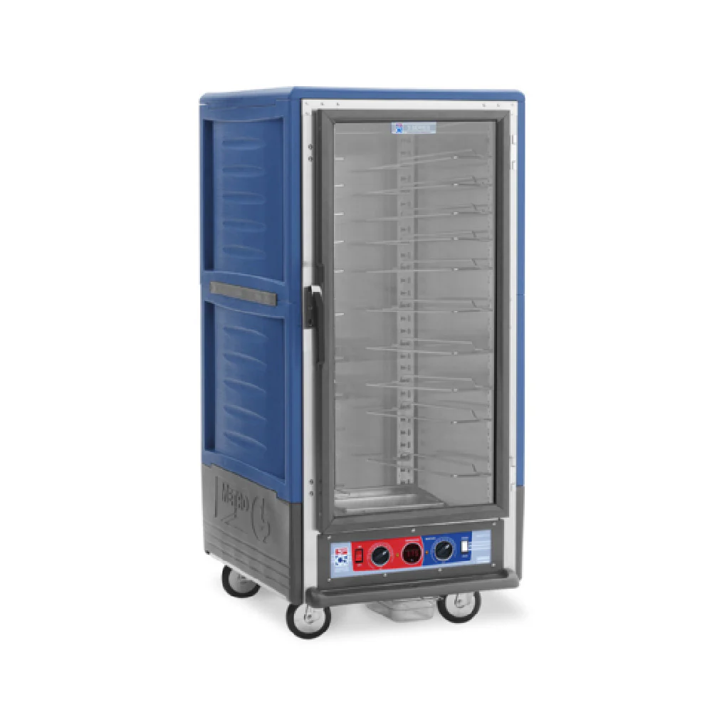 Metro C537-CFC-U-BUA 27 Inch Mobile Heated Holding and Proofing Cabinet with Blue Insulation Armour Metro C537-CFC-U-BUA 27 Inch Mobile Heated Holding and Proofing Cabinet with Blue Insulation Armour