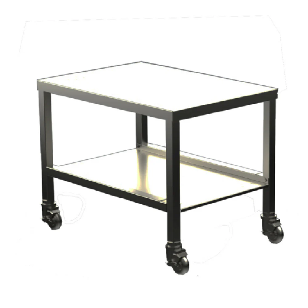 Alto Shaam 5033467 23 Inch Stainless Steel CTX Stand with Lower Shelf and Casters
