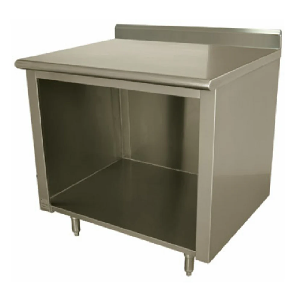 Advance Tabco EEK-SS-306 72 Inch Open Front Cabinet Base Work Table Stainless Steel Advance Tabco EEK-SS-306 72 Inch Open Front Cabinet Base Work Table Stainless Steel