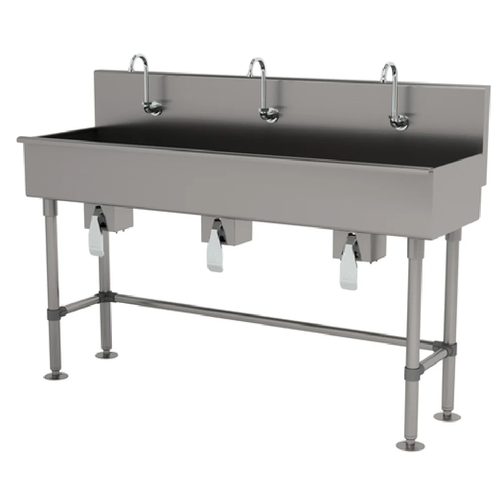 Advance Tabco 19-FM-60KV 60 Inch Multiwash Hand Sink with Stainless Steel Legs