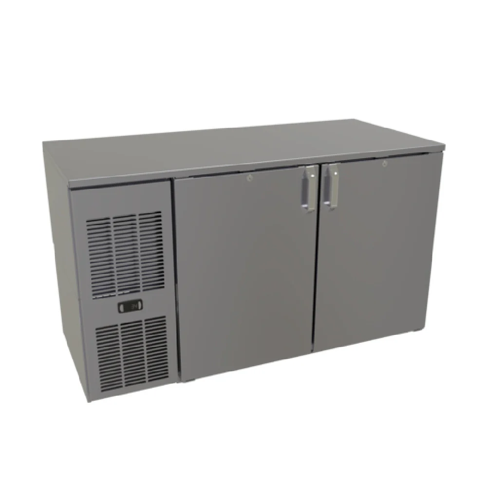 Glastender C1FL52 52 Inch Front Serviced Back Bar Cabinet Stainless Steel