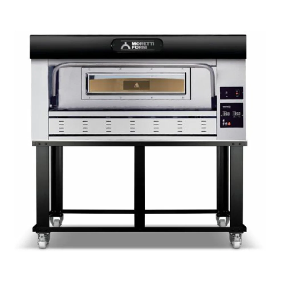 Moretti Forni P110G B1 44 Inch Deck-Type Gas Pizza Oven with Halogen Lighting 98952 BTU Moretti Forni P110G B1 44 Inch Deck-Type Gas Pizza Oven with Halogen Lighting 98952 BTU