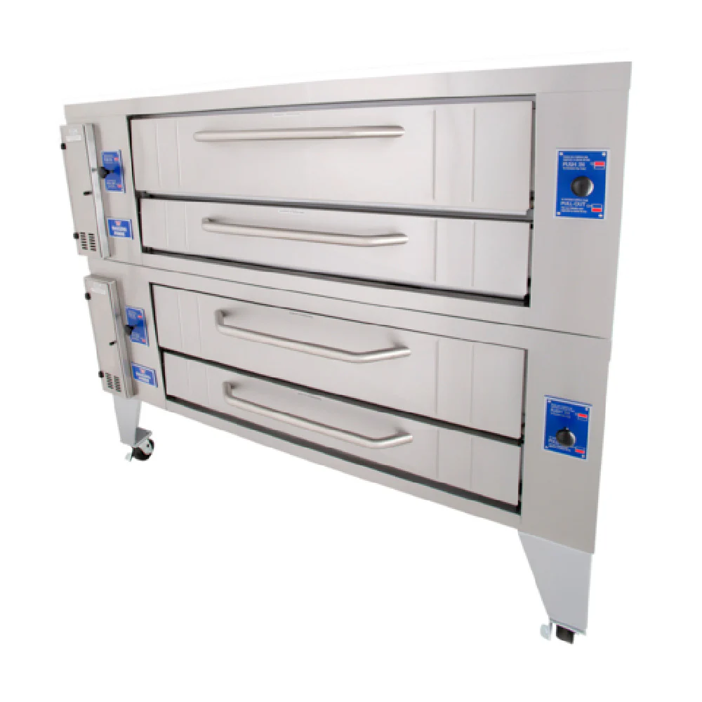 Bakers Pride Y-602BL_NAT 60 Inch Gas Pizza Bake Oven Brick Lined 240000 BTU Bakers Pride Y-602BL_NAT 60 Inch Gas Pizza Bake Oven Brick Lined 240000 BTU