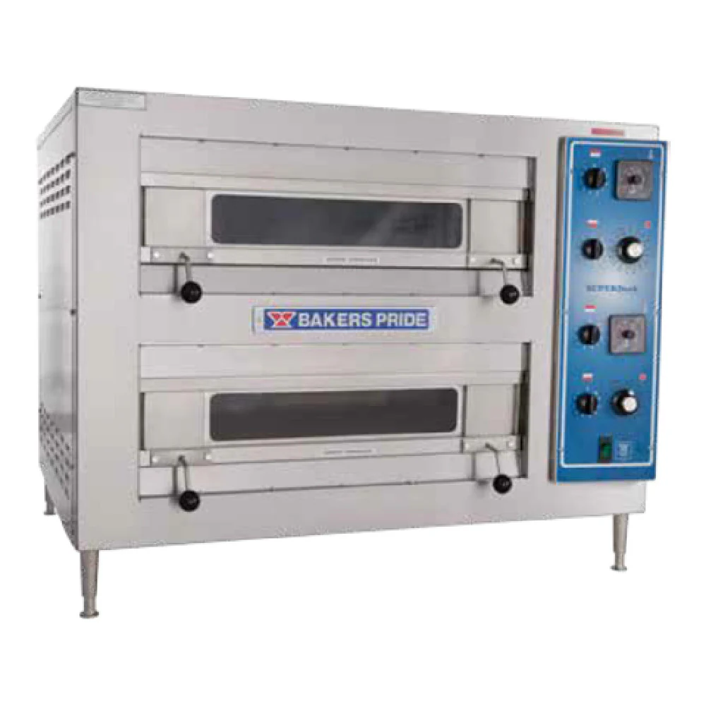 Bakers Pride EP-2-2828_208 42 Inch Electric Deck Oven Countertop with 2 Cavities