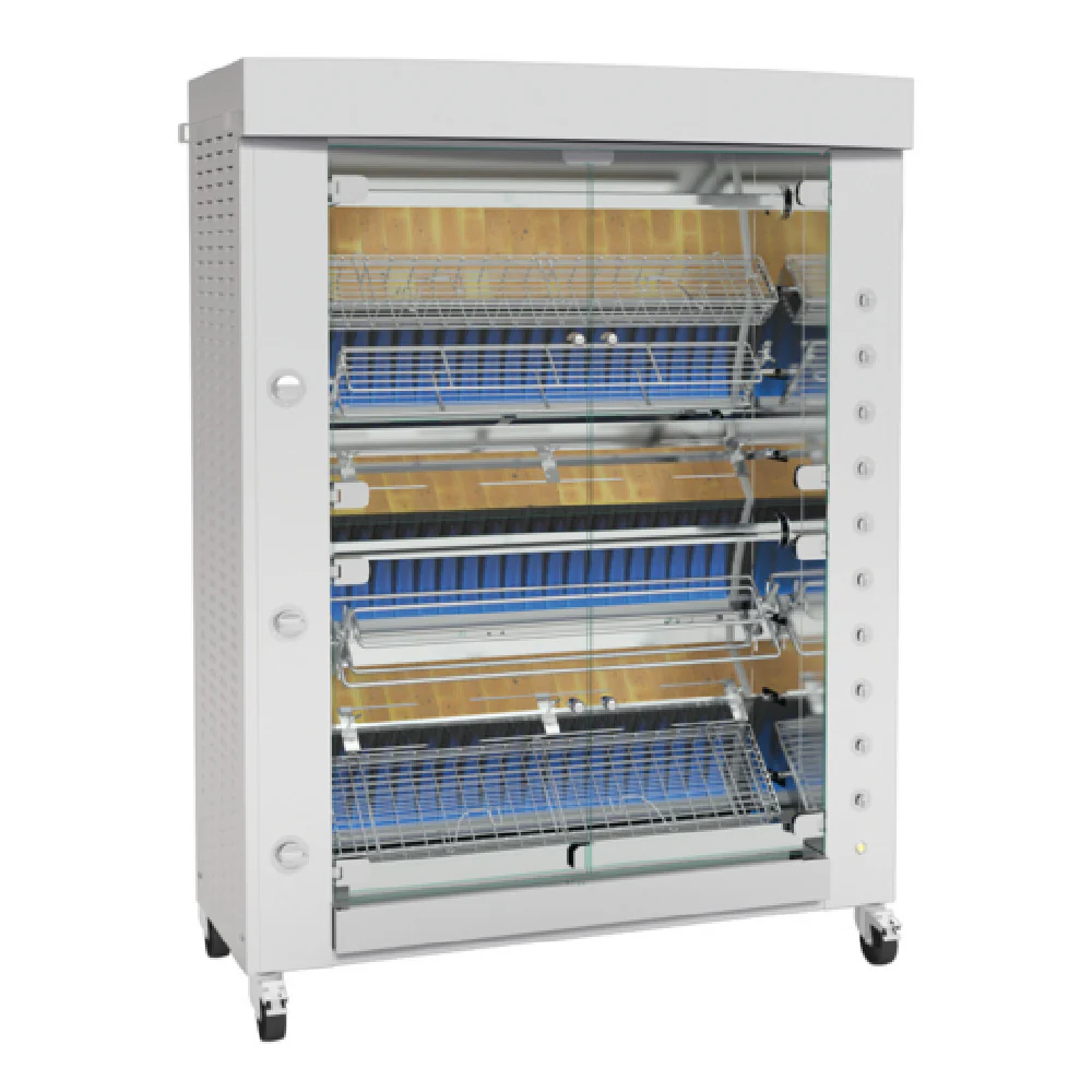 Rotisol GF1375-8G-SS_LP 56 Inch Gas GrandFlame Rotisserie Oven Floor Model 123000 BTU Rotisol GF1375-8G-SS_LP 56 Inch Gas GrandFlame Rotisserie Oven Floor Model 123000 BTU
