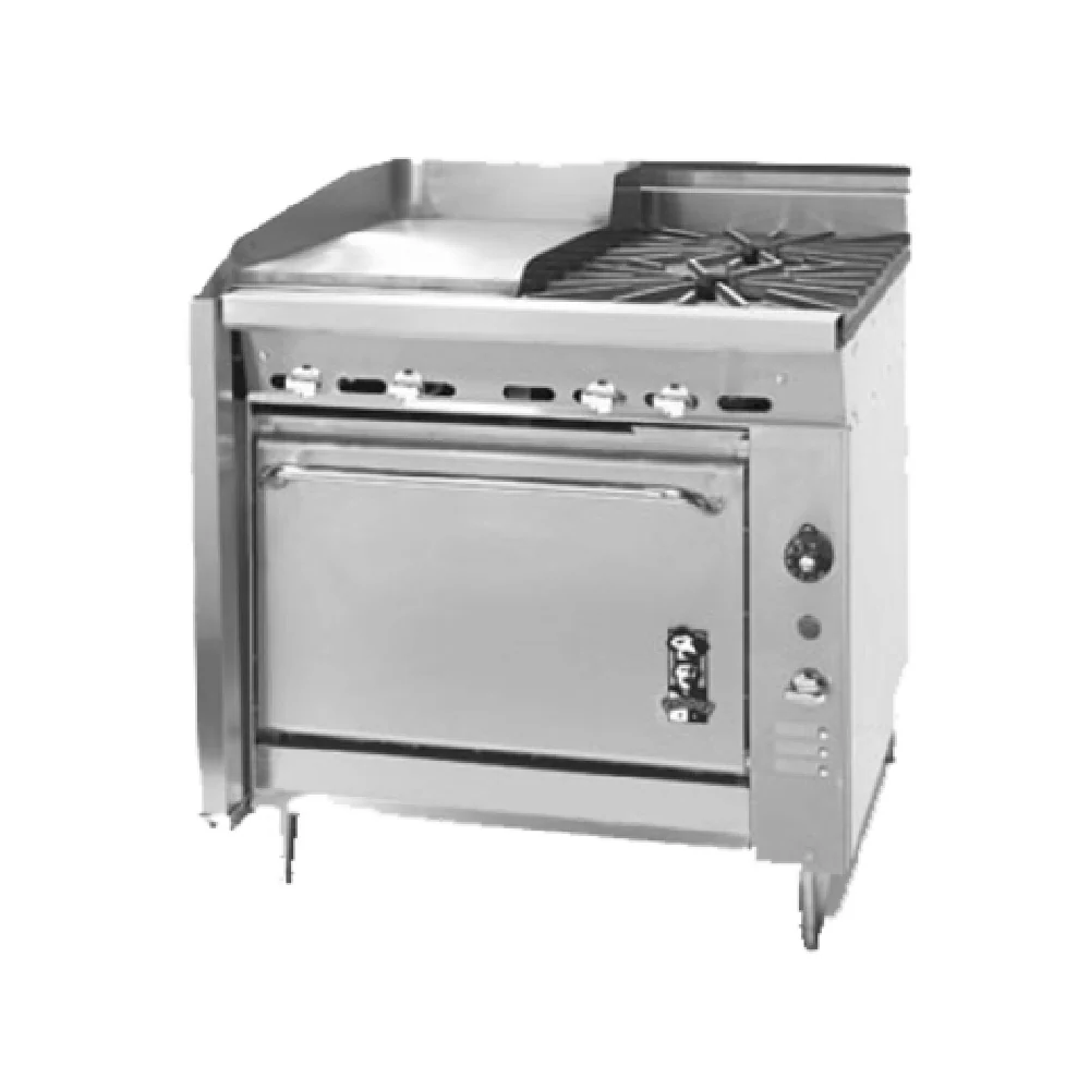 Montague Company C36-7 36 Inch Gas Heavy Duty Range with 24 Inch Griddle 105000 BTU Montague Company C36-7 36 Inch Gas Heavy Duty Range with 24 Inch Griddle 105000 BTU