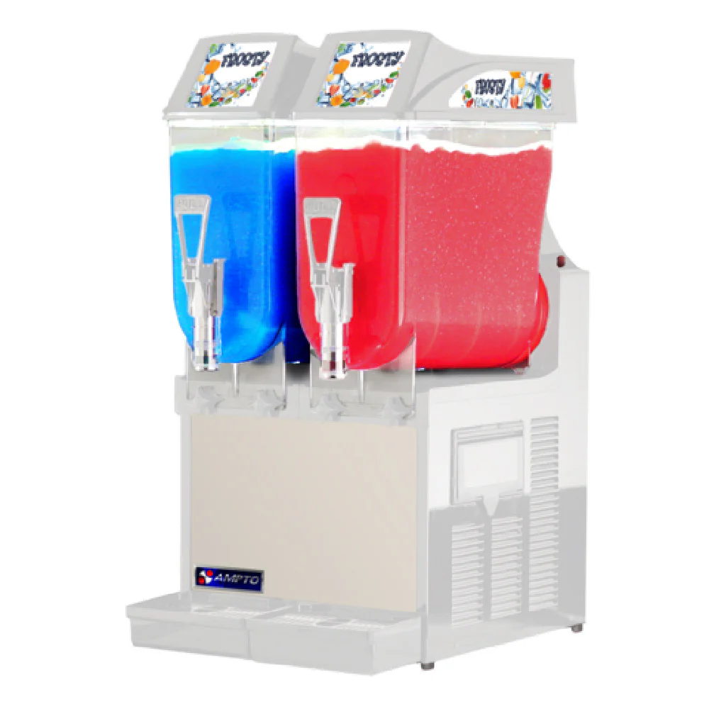 AMPTO GRA-122 15 Inch Frozen Drink Machine Double Clear Polycarbonate Bowls with Safety Stop System AMPTO GRA-122 15 Inch Frozen Drink Machine Double Clear Polycarbonate Bowls with Safety Stop System