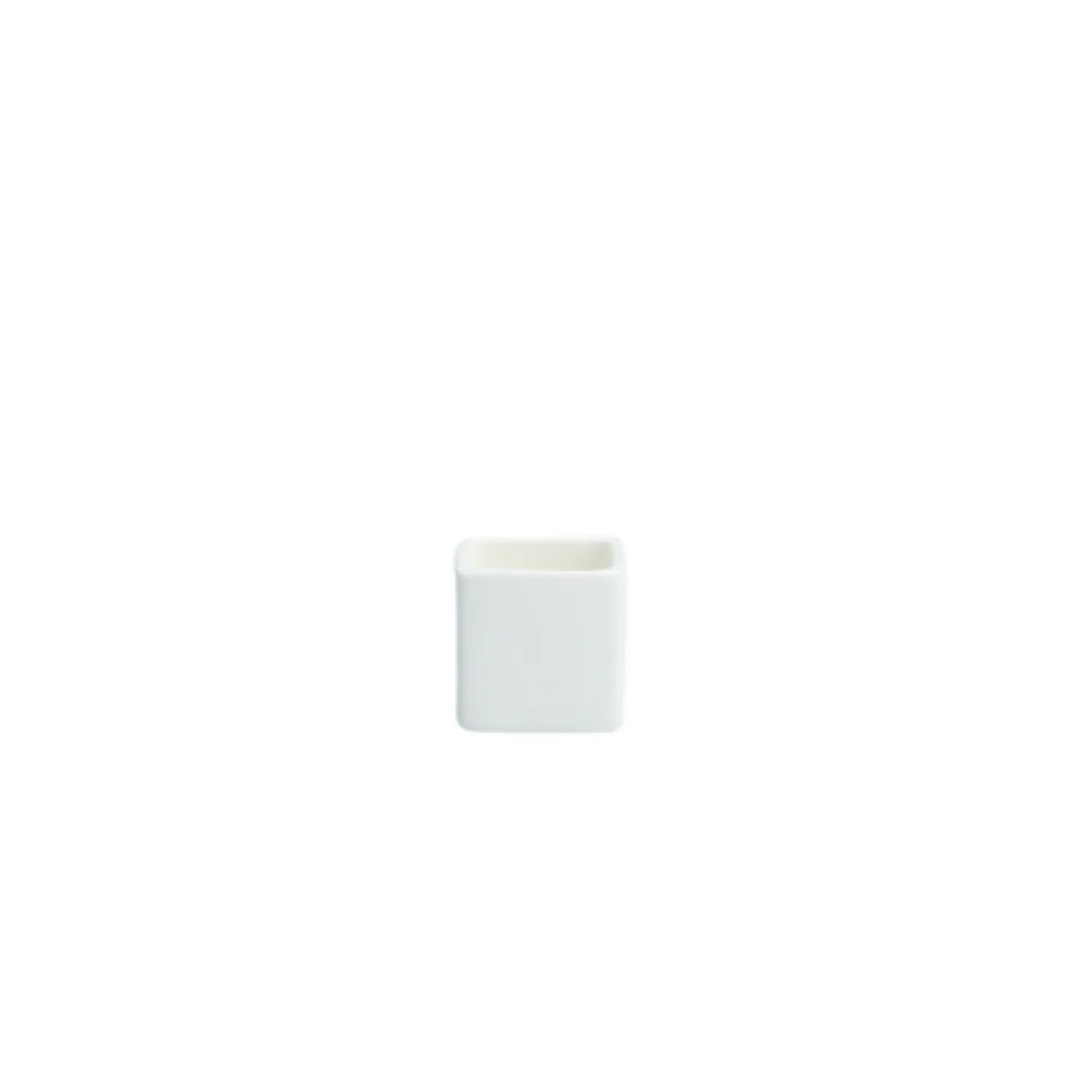 Fortessa 5000.FSW0.1002 1.75 Oz Saki Dipping Cup Square Vitrified China White