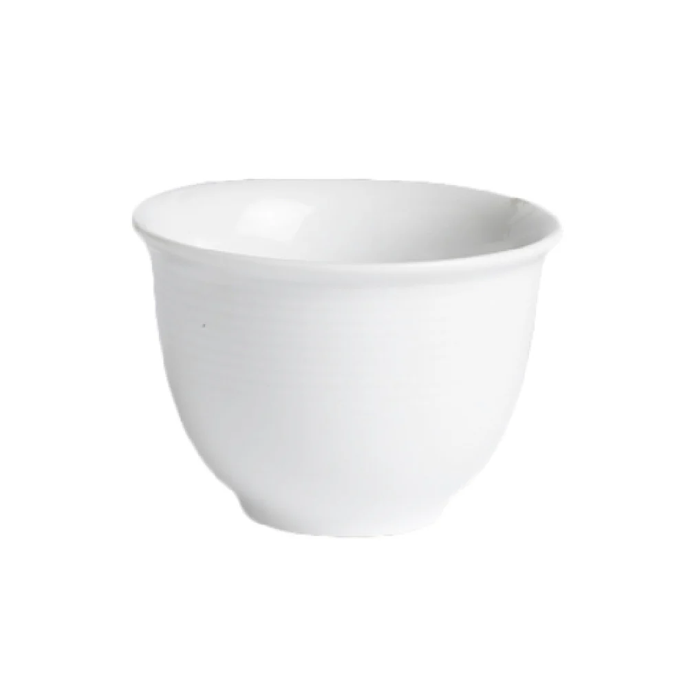 Steelite 6300P144 5.5 Oz Tea Cup W/O Handles Aura White Porcelain 2 Dozen