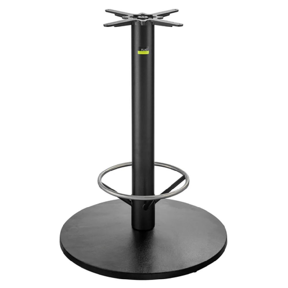 FLAT Tech CT3020 30 Inch Round Pedestal Base Bar Height Cast Iron with Foot Ring
