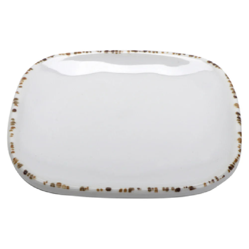 GET Enterprises SCS-4-UM 4 Inch Square Break resistant Plate Melamine Cream