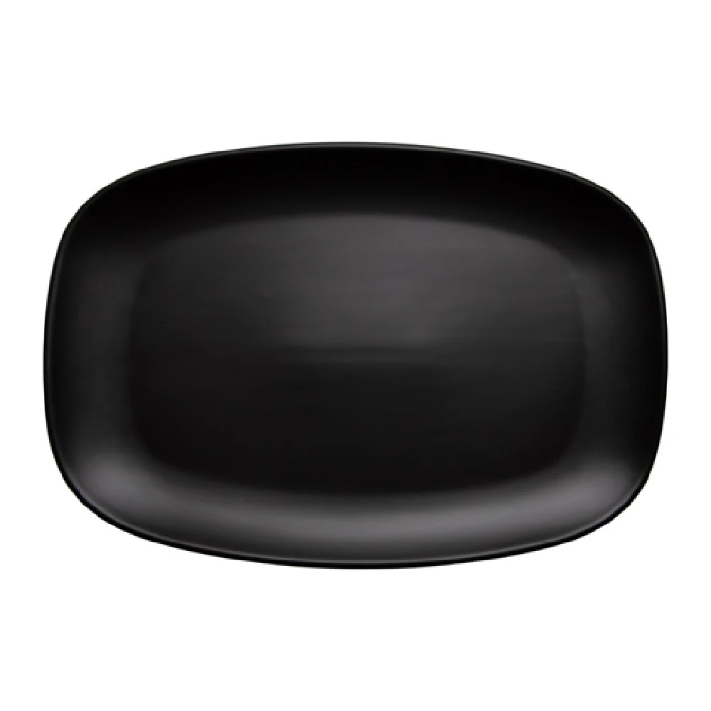 International Tableware QP-14-MB 14 Inch Platter Coupe Porcelain Black Matte International Tableware QP-14-MB 14 Inch Platter Coupe Porcelain Black Matte