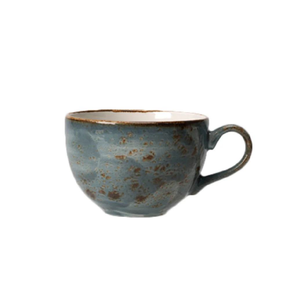 Steelite 11300189 8.0 Oz Low Cup Blue Alumina Vitrified China