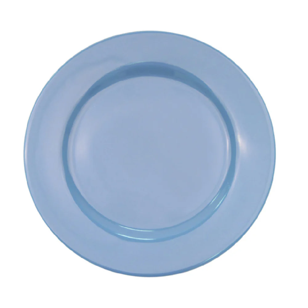 CAC China LV-7-LBU 7-1/4 Inch Round Plate Dishwasher Microwave Safe Ceramic