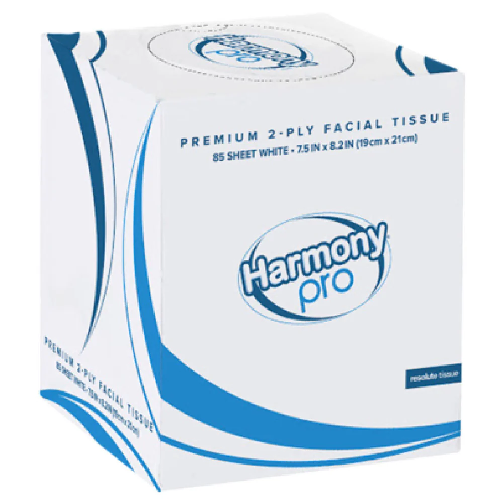JMC Janitorial RES324336 Harmony Pro Facial Tissue 7.5 X 8.2 2 PLY 36/85/3060