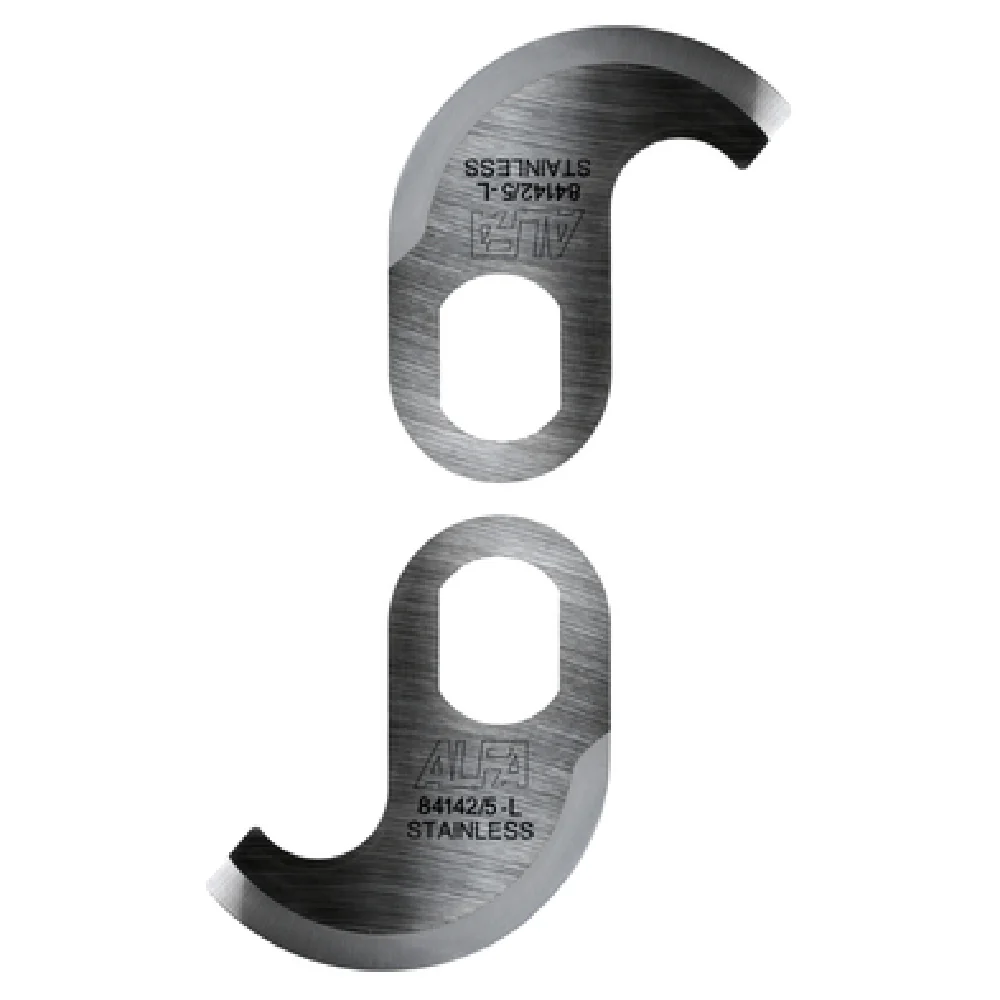 Alfa HOB 84142/5 Closed End Knife Set of 2 for Hobart Cutters Stainless Steel Alfa HOB 84142/5 Closed End Knife Set of 2 for Hobart Cutters Stainless Steel