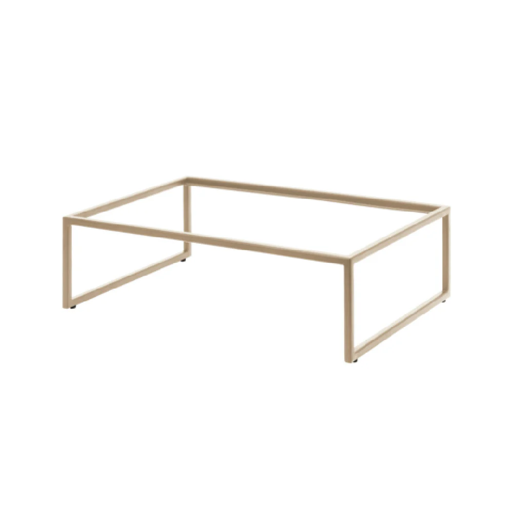 Steelite 7364MW331 21.875 Inch Rectangle Riser Pivot Metal Champagne Display