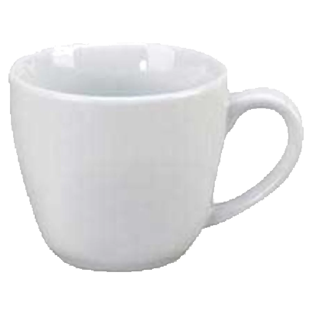 Vertex China AV-1 8 Oz Cup with Handle Bright White Glossy Finish 3-3/8 Inch