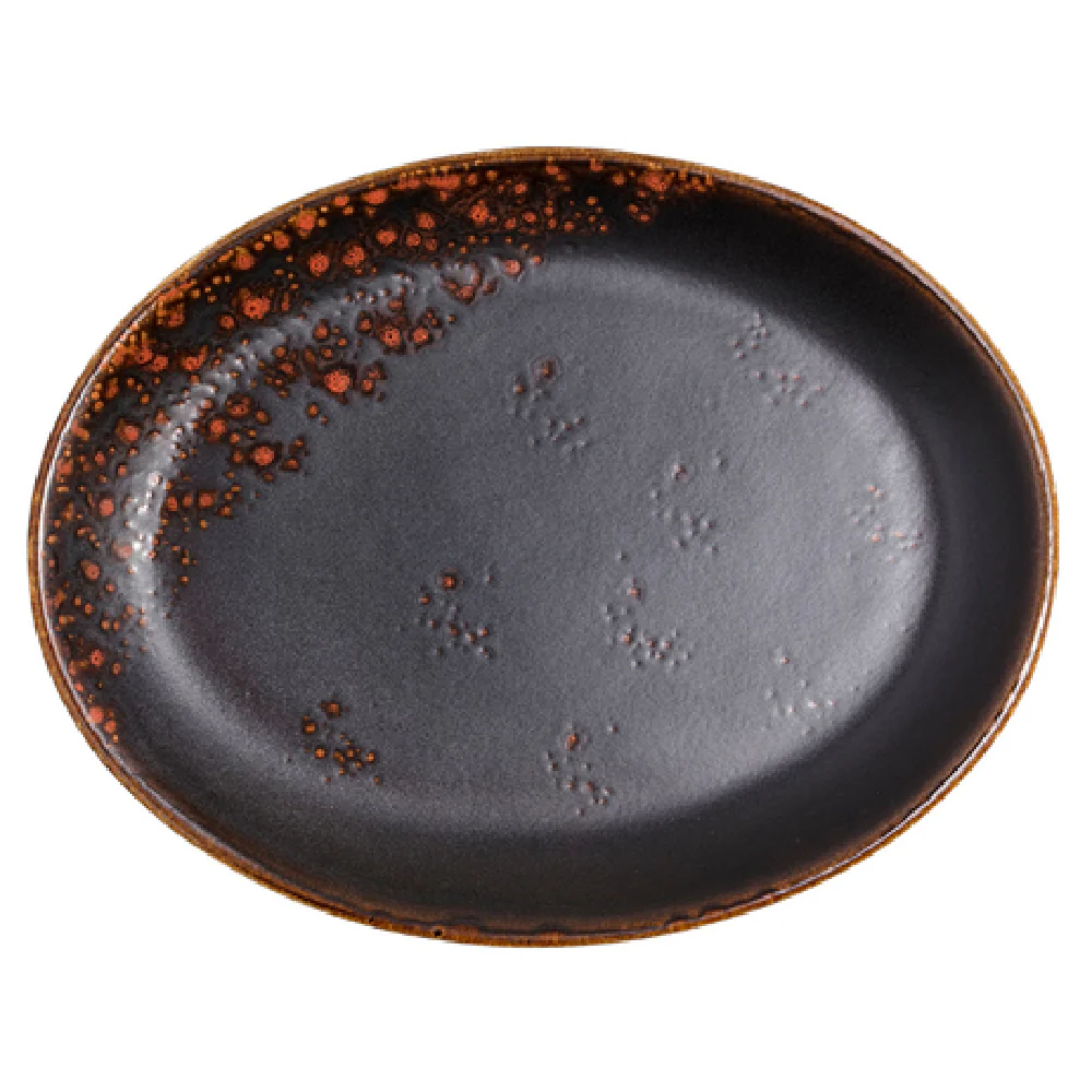 Vertex China LMC-13 11 Inch Oval Platter Coupe Hand Painted Ceramic Vertex China LMC-13 11 Inch Oval Platter Coupe Hand Painted Ceramic